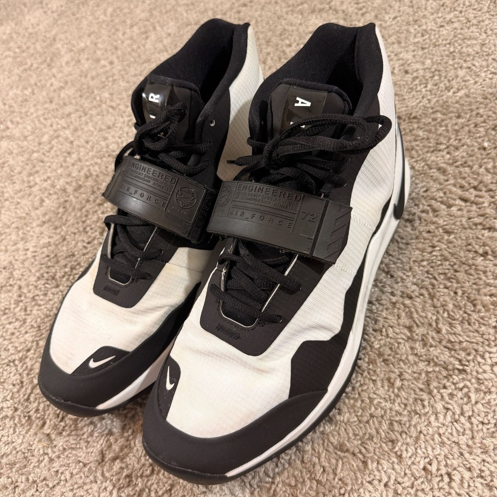 Nike Air Force 270 Basketball Shoes White Black Men's Size‎ 11.5 EUC